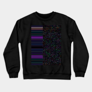 Mikado - Purple Black Crewneck Sweatshirt